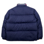 TOMMY HILFIGER 90s Reversible Down Jacket M Navy Yellow Nylon Logo Embroidery COLD STOP