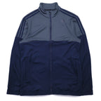 adidas Stand Collar Track Jacket Jersey 2XL Bicolor Navy Grey Polyester 3 Stripes