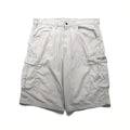 POLO JEANS CO. RALPH LAUREN 90s Baggy Short Cargo Pants, Freighter Short, Size XL, Beige, Cotton
