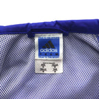 adidas TEAM 00s Nylon Jacket Track Jacket M Blue Logo Embroidery Side Line