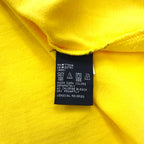 TOMMY JEANS 90s Open Collar Polo Shirt L Yellow One Point Logo Embroidery Made in Pakistan