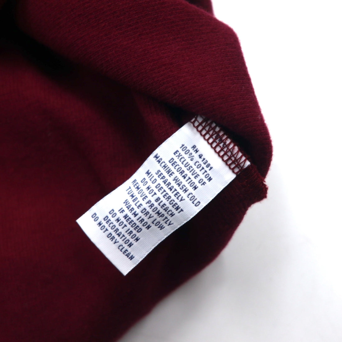 POLO RALPH LAUREN Half-Zip Sweatshirt, XL, Bordeaux, Cotton, Small Pony Embroidery