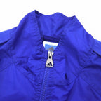 adidas TEAM 00s Nylon Jacket Track Jacket M Blue Logo Embroidery Side Line
