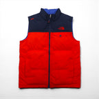 THE NORTH FACE 550フィルパワー ダウン ベスト L レッド バイカラー US規格