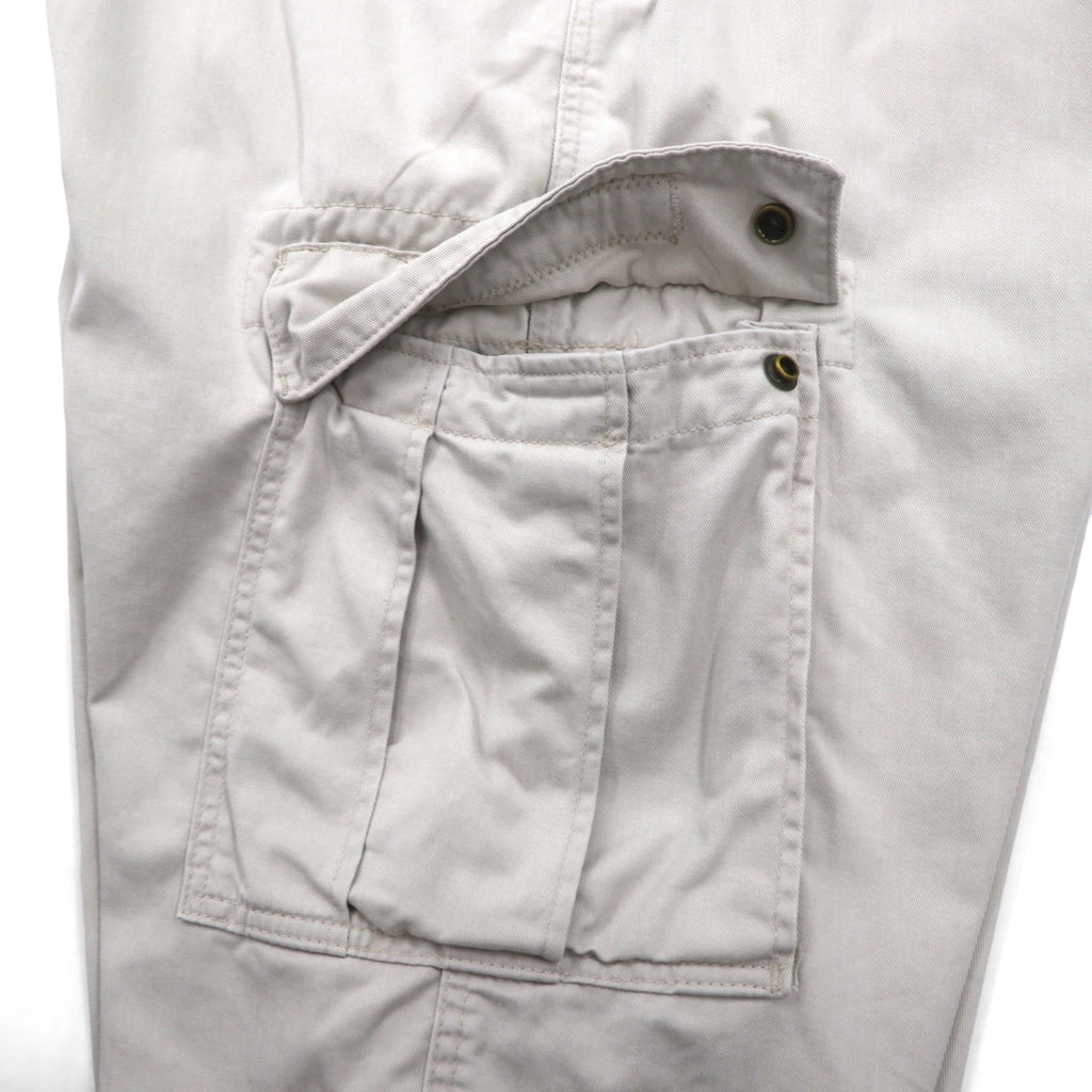 POLO JEANS CO. RALPH LAUREN 90s Baggy Short Cargo Pants, Freighter Short, Size XL, Beige, Cotton