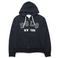 日本然リトテ-古着オンライン-POLO RALPH LAUREN フルジップ パーカー M グレー コットン ロゴ ワッペン-POLO RALPH LAUREN Full Zip Hoodie M Gray Cotton Logo Patch