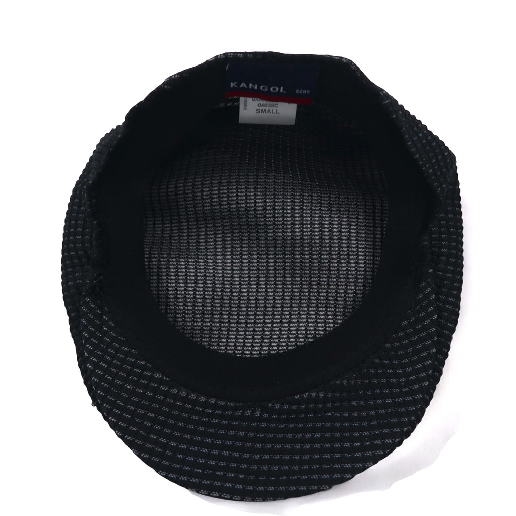 KANGOL blue waffle hunting cap S black T/TONE WAFFLE CAP 0483BC