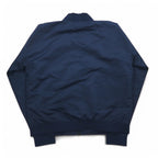 new balance satin bomber jacket flight jacket L navy polyester AWJ81501