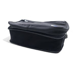 LUGGAGE LABEL (Yoshida Bag) New Liner Shoulder Bag Black PVC Round Zip NEW LINER Blue Batten Made in Japan