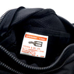 LUGGAGE LABEL (Yoshida Bag) New Liner Shoulder Bag Black PVC Round Zip NEW LINER Blue Batten Made in Japan
