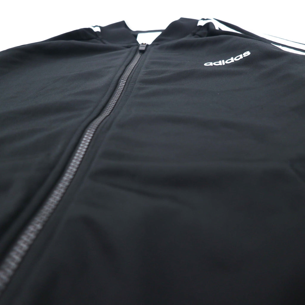 adidas Track Jacket Jersey 2XOT Black Polyester 3 Stripes NWT Women's adidas Dazzle Tricot Track Jacket Black DZ7657