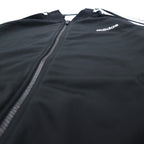 adidas Track Jacket Jersey 2XOT Black Polyester 3 Stripes NWT Women's adidas Dazzle Tricot Track Jacket Black DZ7657