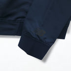 new balance satin bomber jacket flight jacket L navy polyester AWJ81501