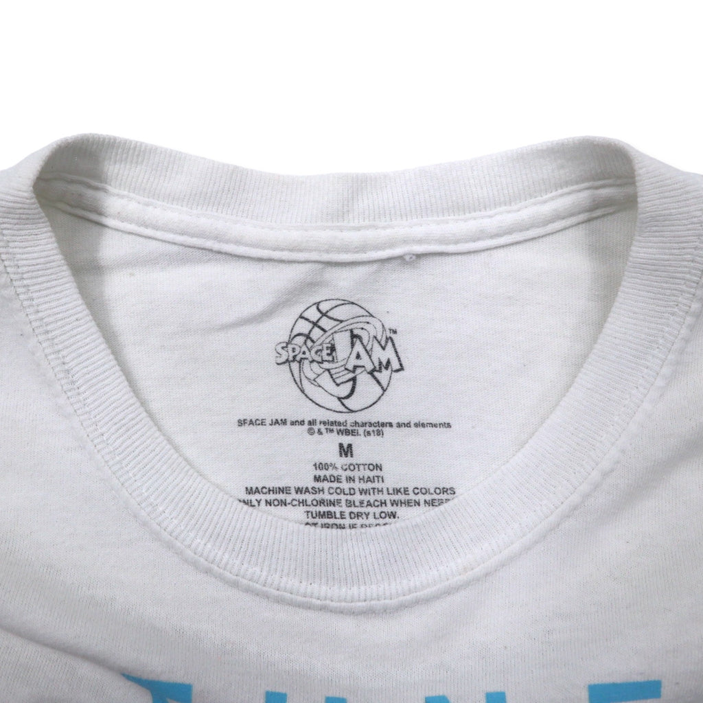 SPACE JAM Character Print T-Shirt M White Cotton WARNER BROS Looney Tunes TUNE SQUAD