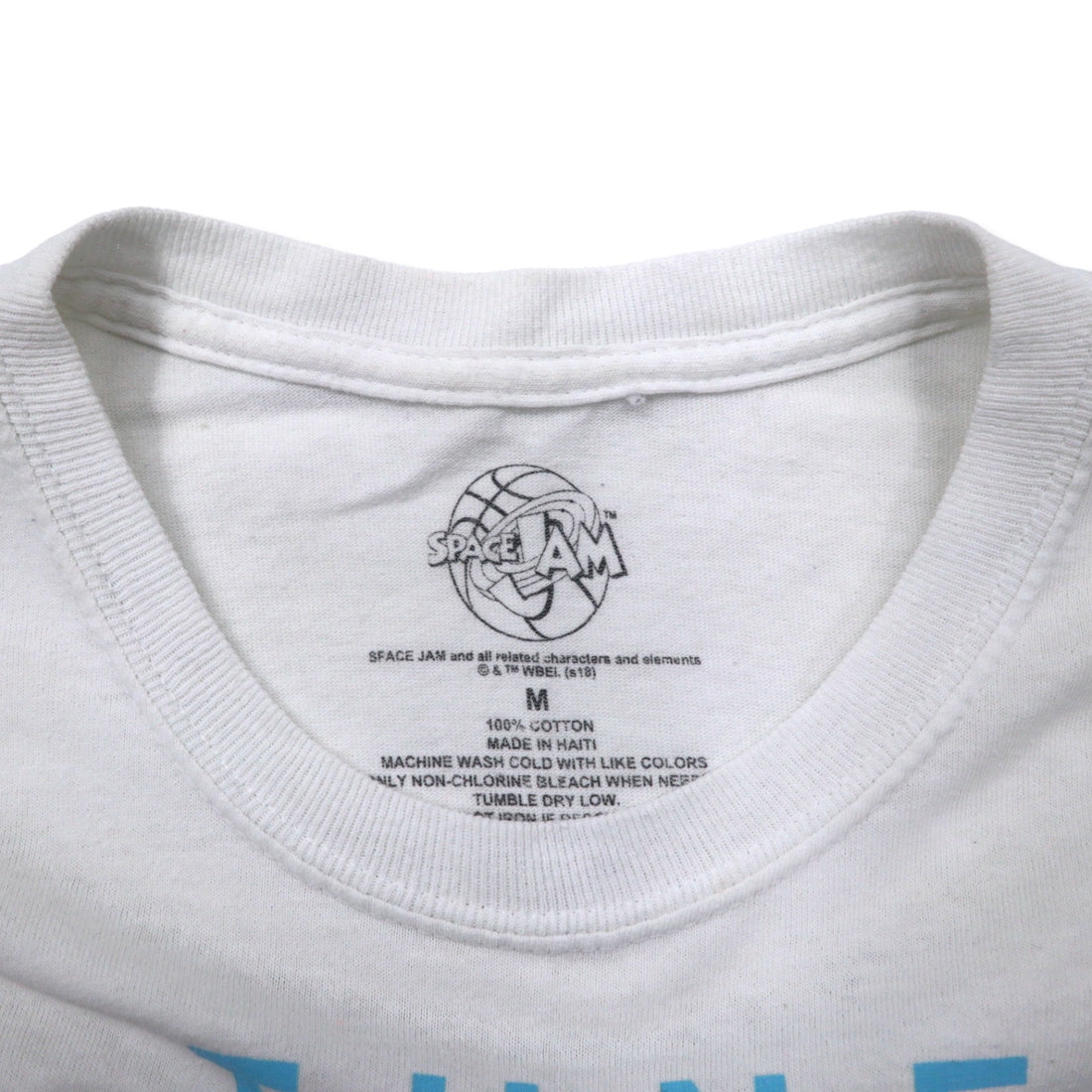 SPACE JAM Character Print T-Shirt M White Cotton WARNER BROS Looney Tunes TUNE SQUAD