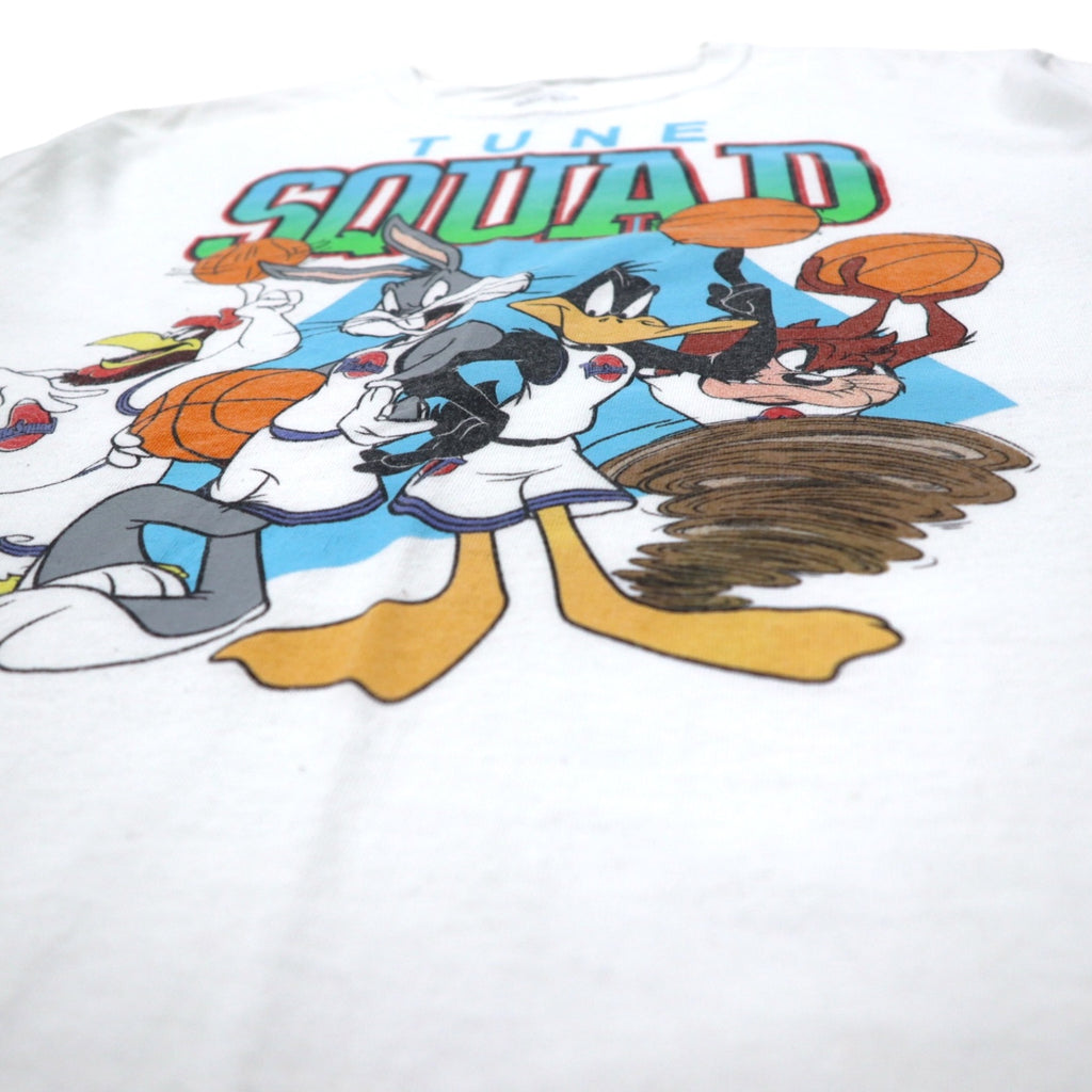SPACE JAM Character Print T-Shirt M White Cotton WARNER BROS Looney Tunes TUNE SQUAD