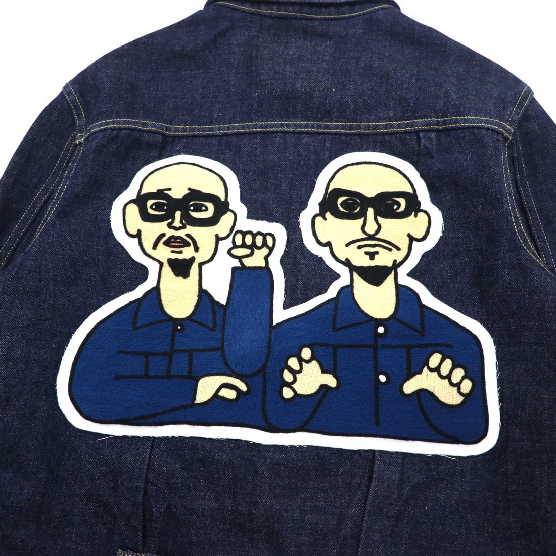 THE Mongolian Chops 1st with TWINS Denim Jacket S Indigo Blue