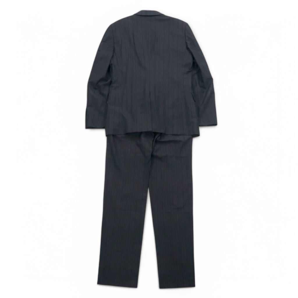 PERSON'S FOR MEN 2B Suit Set Up XL Gray Stripe Wool