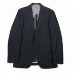 PERSON'S FOR MEN 2B Suit Set Up XL Gray Stripe Wool