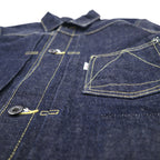 THE Mongolian Chops 1st with TWINS Denim Jacket S Indigo Blue