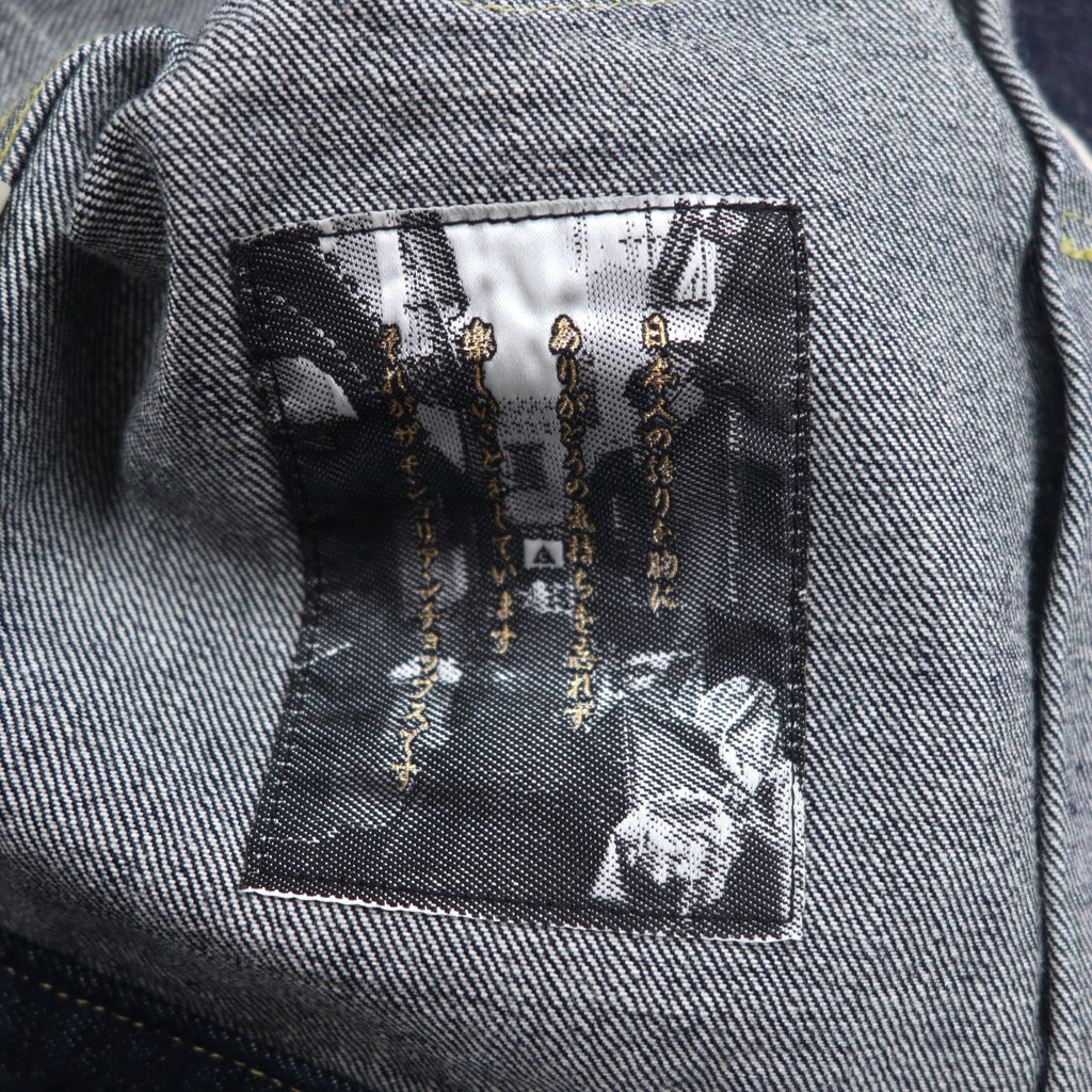 THE Mongolian Chops 1st with TWINS Denim Jacket S Indigo Blue