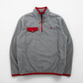 Polo Ralph Lauren Half-Zip Fleece Jacket, Size M, Gray, Chest Pocket, Small Pony Embroidery