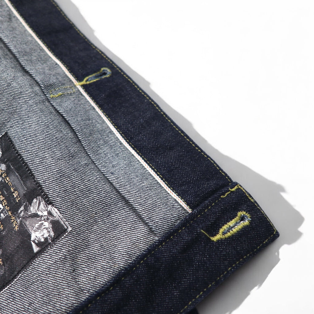 THE Mongolian Chops 1st with TWINS Denim Jacket S Indigo Blue