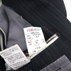 PERSON'S FOR MEN 2B Suit Set Up XL Gray Stripe Wool