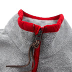 Polo Ralph Lauren Half-Zip Fleece Jacket, Size M, Gray, Chest Pocket, Small Pony Embroidery