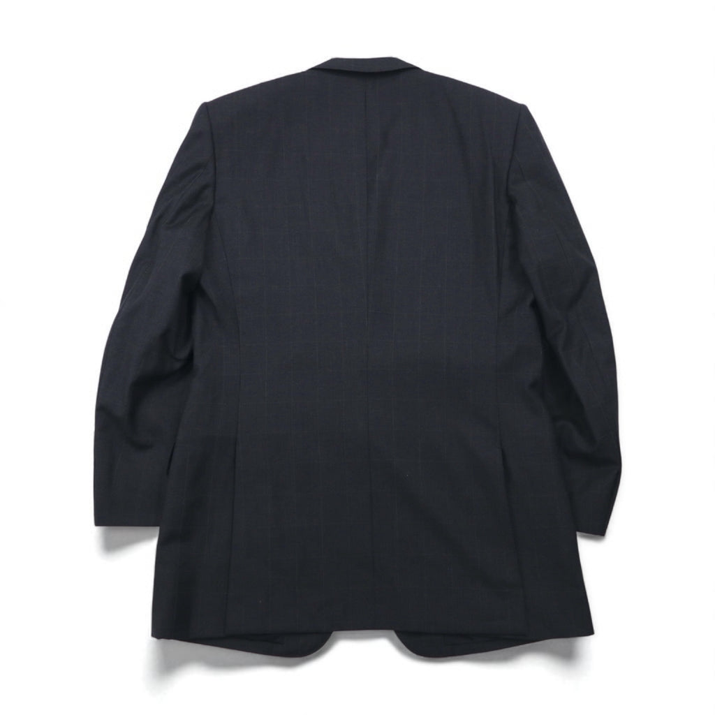 Paul Smith 90s Super 100s 3B Suit Set, Size XL, Gray Check Wool, VITALE BARBERIS CANONICO, Italian Fabric, Made in Japan