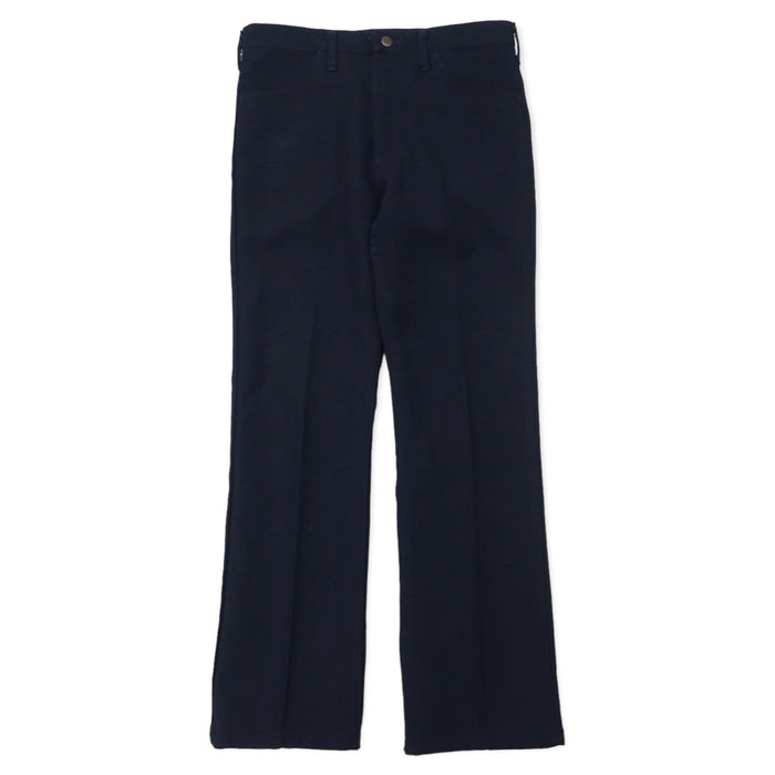 Wrangler USA製 90年代 ランチャーパンツ 34 ネイビー ポリエステル センタープレス 82NY