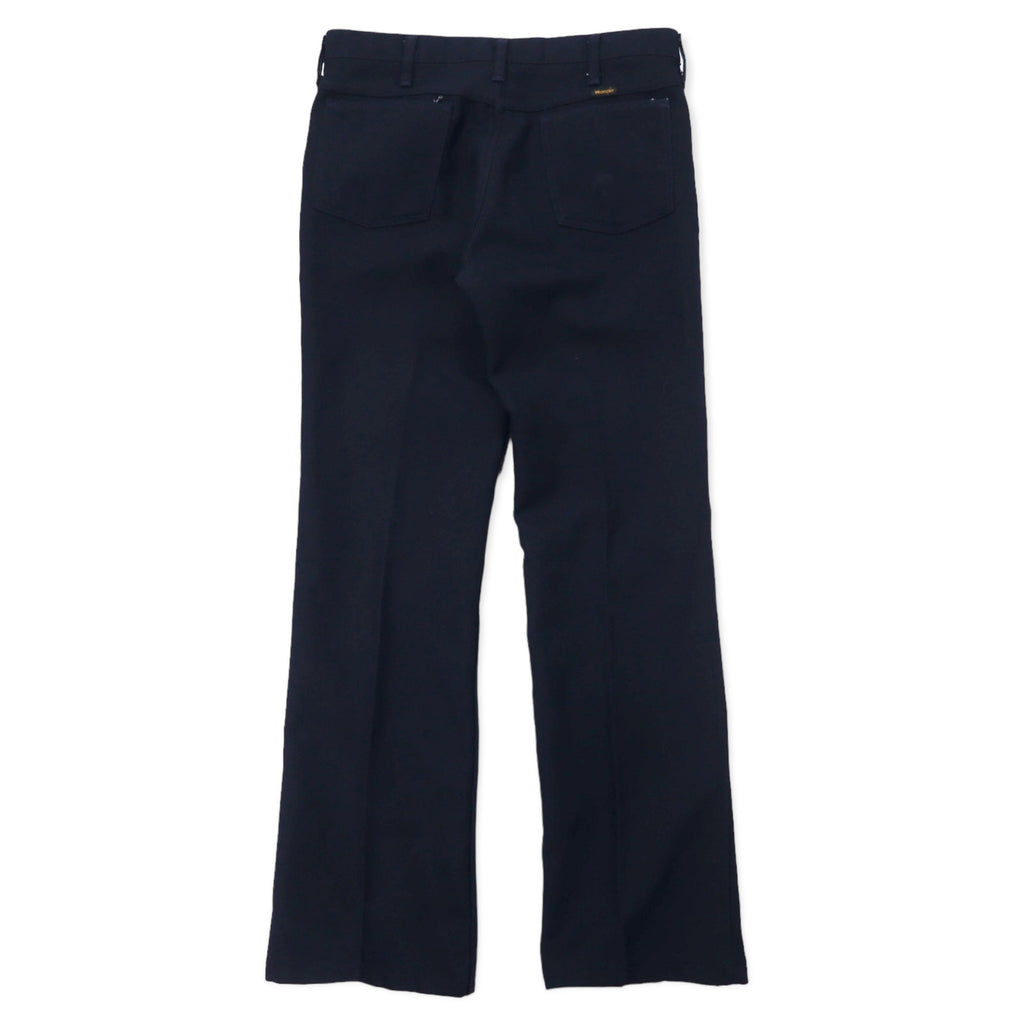 Wrangler USA製 90年代 ランチャーパンツ 34 ネイビー ポリエステル センタープレス 82NY