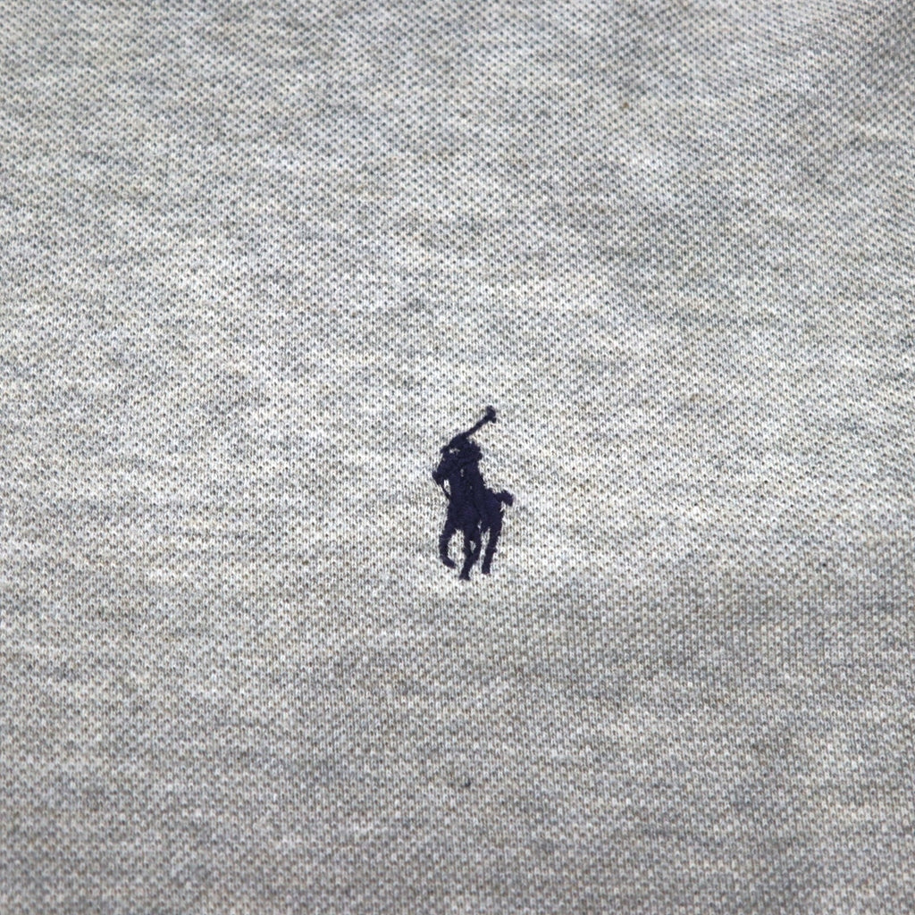 Polo by Ralph Lauren 90s Polo Shirt, Medium, Grey, Cotton, Small Pony Embroidery