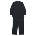 BURBERRY 2B Suit Setup L Black Shadow Striped Wool Japan Made