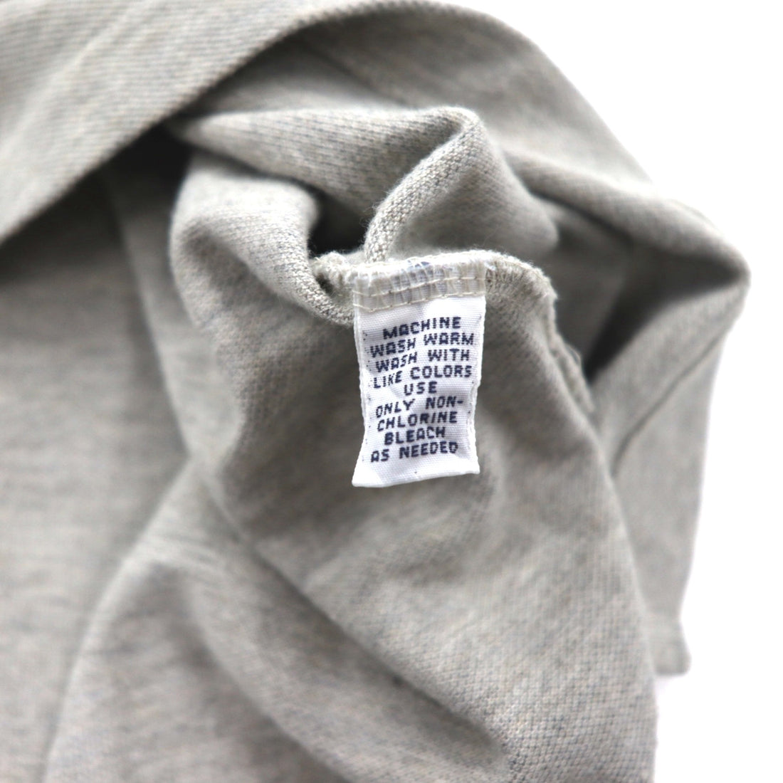 Polo by Ralph Lauren 90s Polo Shirt, Medium, Grey, Cotton, Small Pony Embroidery