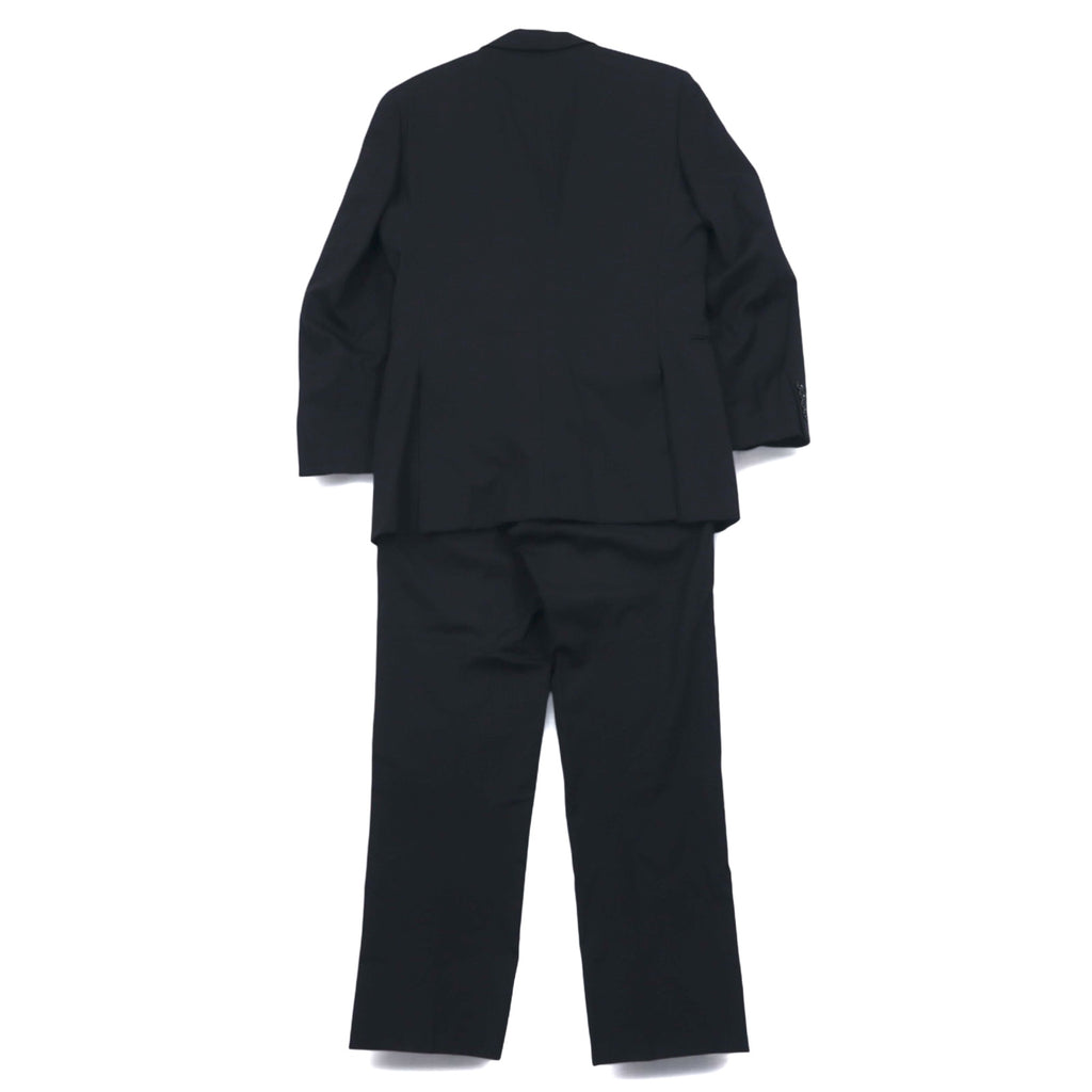 BURBERRY 2B Suit Setup L Black Shadow Striped Wool Japan Made