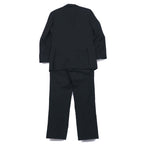 BURBERRY 2B Suit Setup L Black Shadow Striped Wool Japan Made