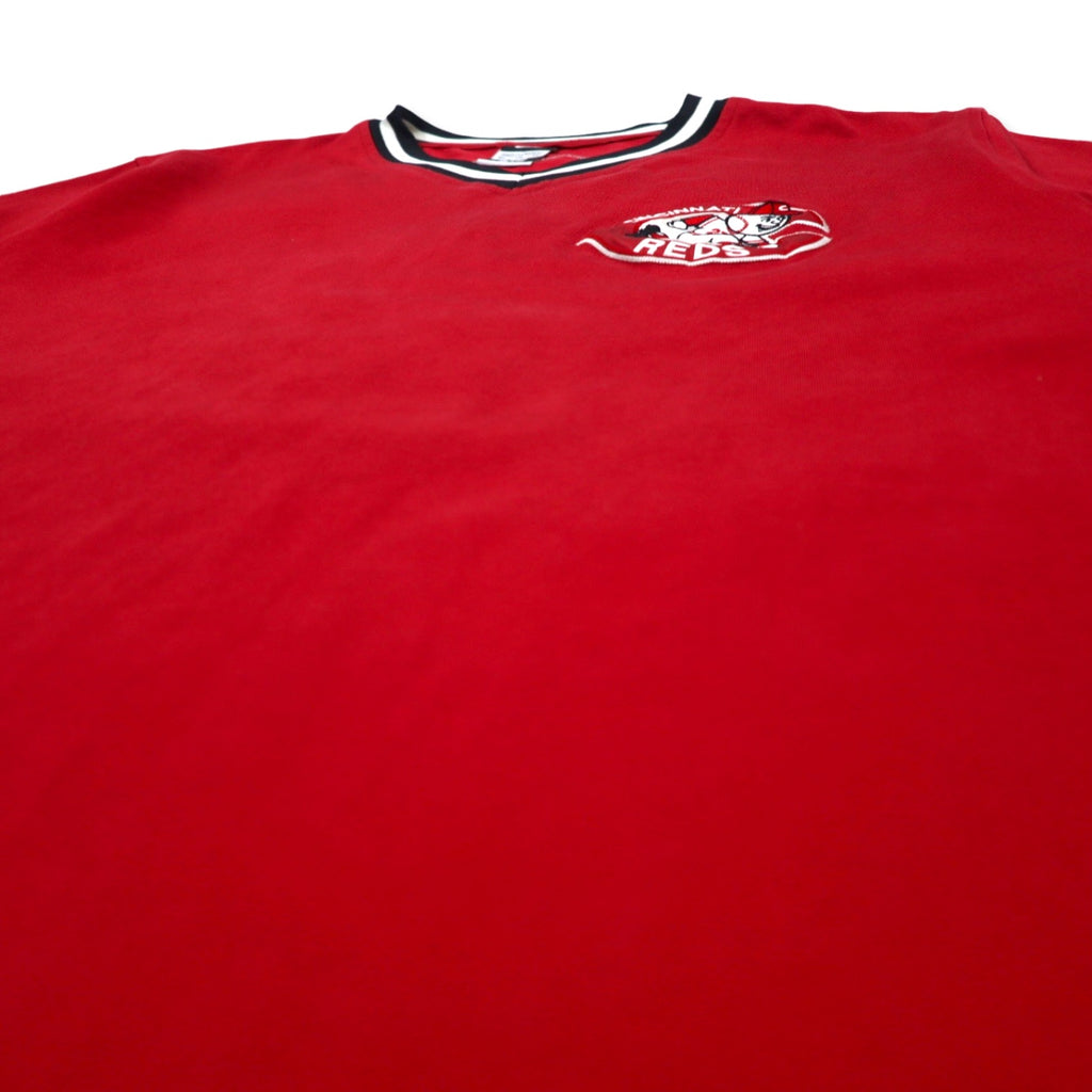 NIKE Game Shirt Baseball Shirt XXL Red Cotton Polyester COOPERSTOWN COLLECTION Numbering MLB CINCINNATI REDS Big Size