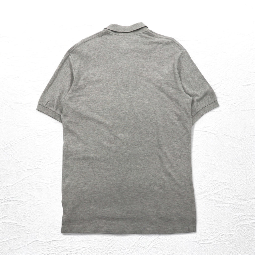 Polo by Ralph Lauren 90s Polo Shirt, Medium, Grey, Cotton, Small Pony Embroidery
