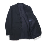 BURBERRY 2B Suit Setup L Black Shadow Striped Wool Japan Made