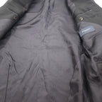 BURBERRY 2B Suit Setup L Black Shadow Striped Wool Japan Made