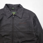 STORMTECH CLASSICS Full-Zip Leather Jacket レザー ジップアップジャケット L ブラウン