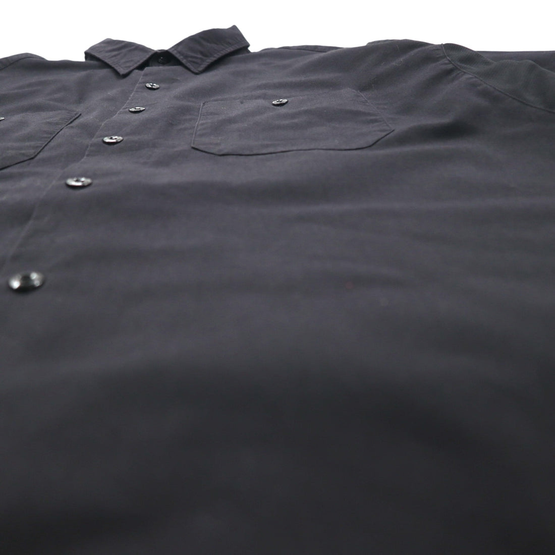 Dickies Short Sleeve Work Shirt, XL, Black, Polyester and Cotton, American Manufacturer, NASTC LS516