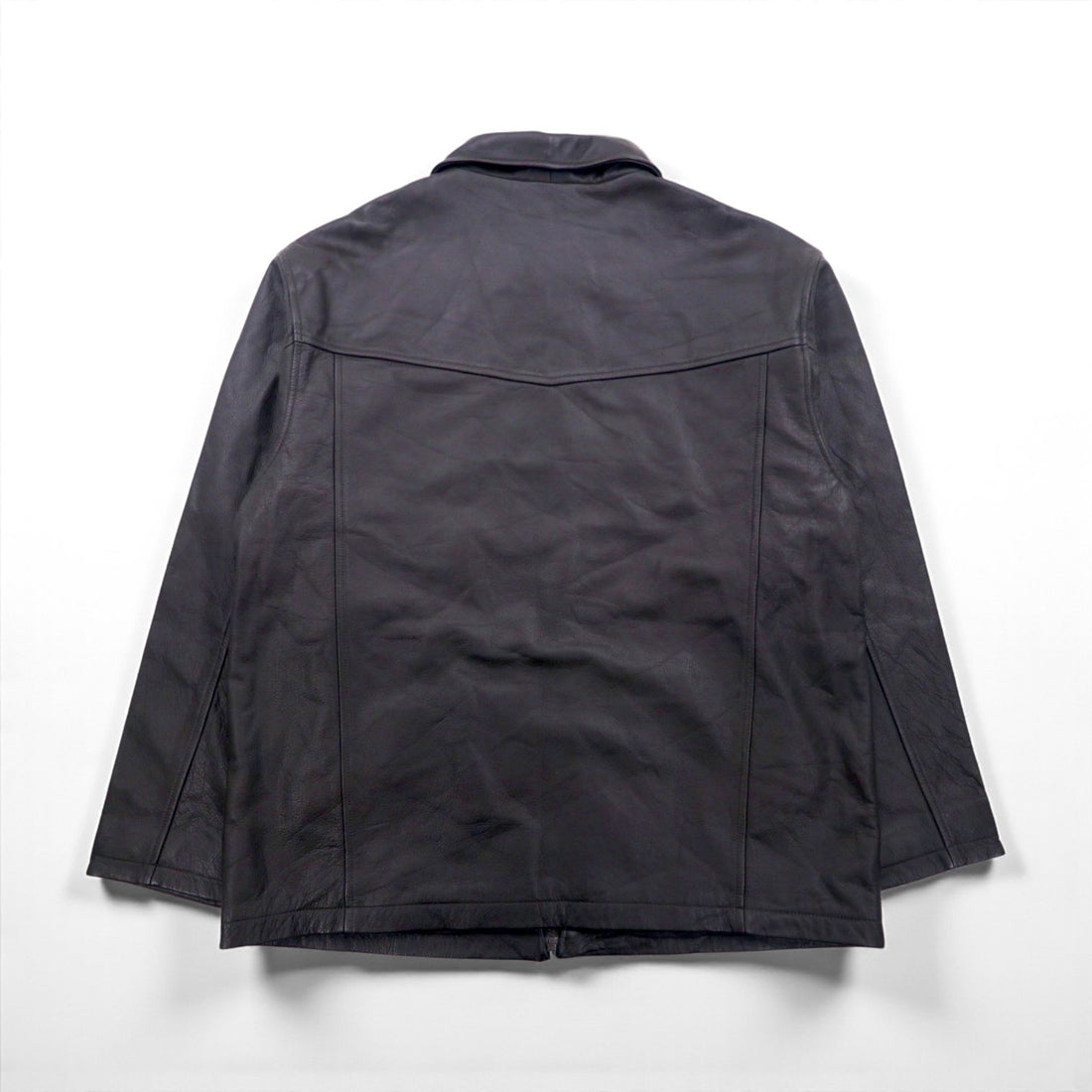 STORMTECH CLASSICS Full-Zip Leather Jacket レザー ジップアップジャケット L ブラウン