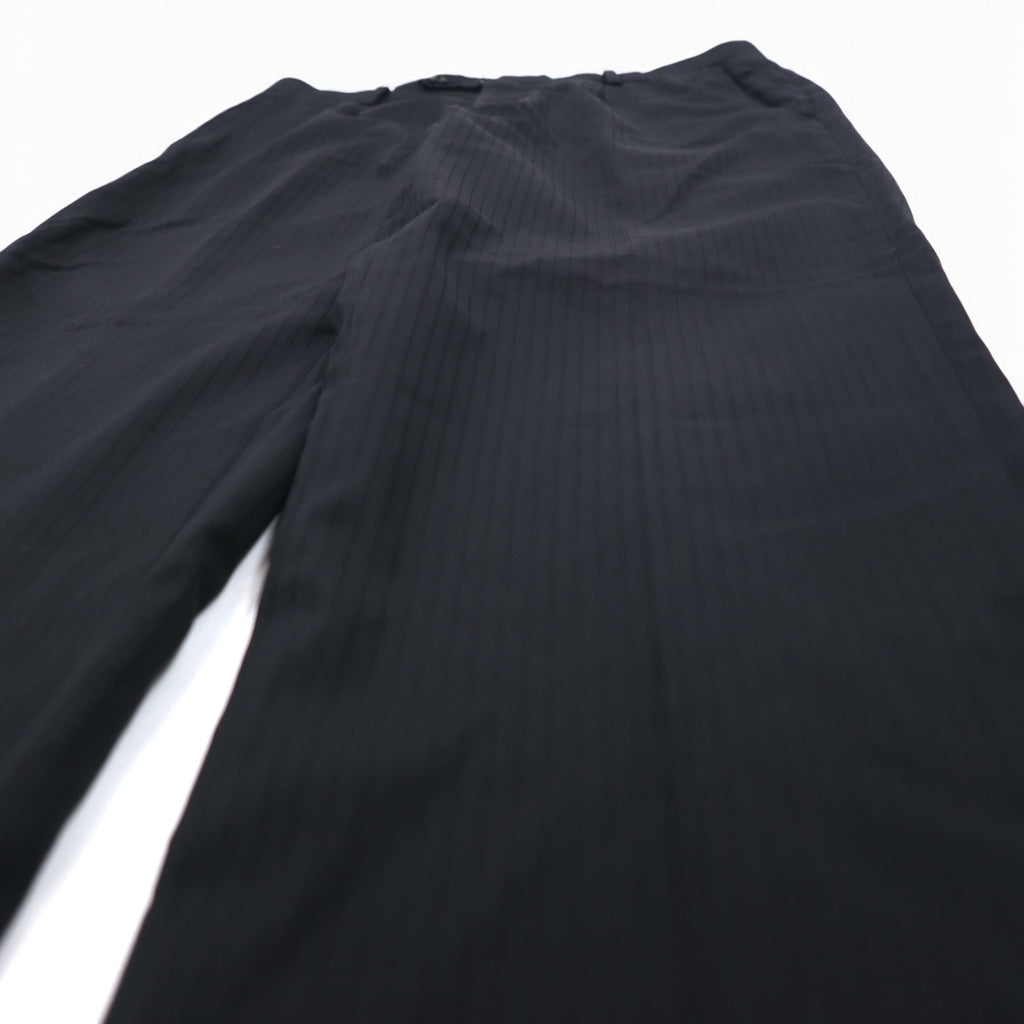 BURBERRY 2B Suit Setup L Black Shadow Striped Wool Japan Made
