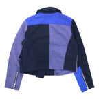 HRREMAKE ( HOLLYWOOD RANCH MARKET ) Remade Patchwork Double Riders Jacket 1 Multicolor Blue Cotton Reconstructed Made in Japan