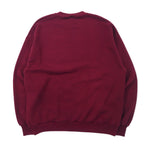 JERZEES Made in USA 90's Print Sweatshirt XL Bordeaux Cotton Brushed Back A Moment In Time