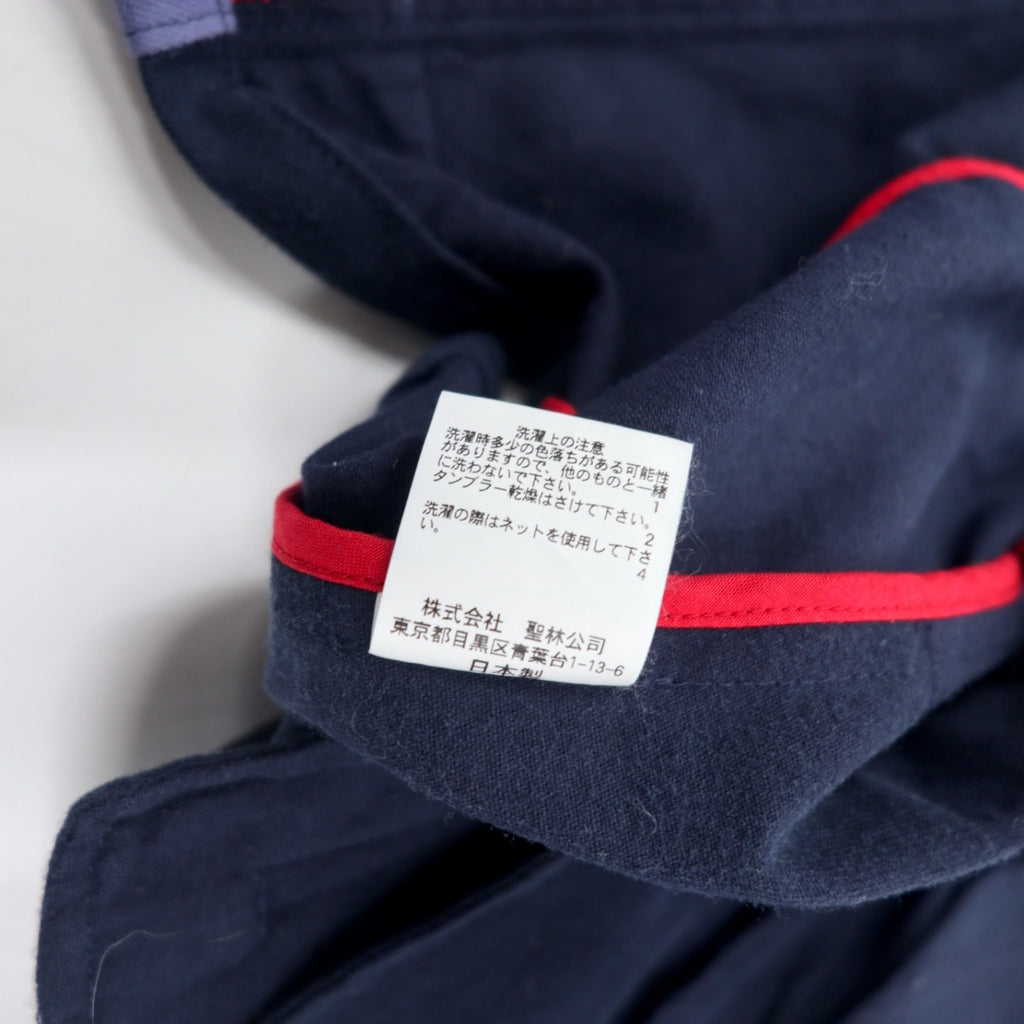 HRREMAKE ( HOLLYWOOD RANCH MARKET ) Remade Patchwork Double Riders Jacket 1 Multicolor Blue Cotton Reconstructed Made in Japan