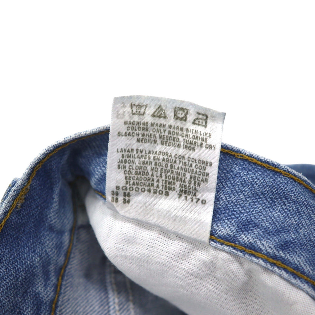 Lee 90s Washed Denim Pants L Light Blue Zipper Fly 2008991 Made in Costa Rica