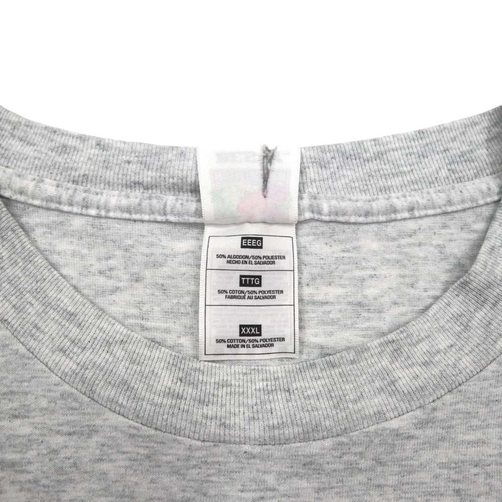 BROOKLYN CYCLONES 90s Baseball Print T-Shirt 3XL Grey FRUIT OF THE LOOM Big Size Made in El Salvador